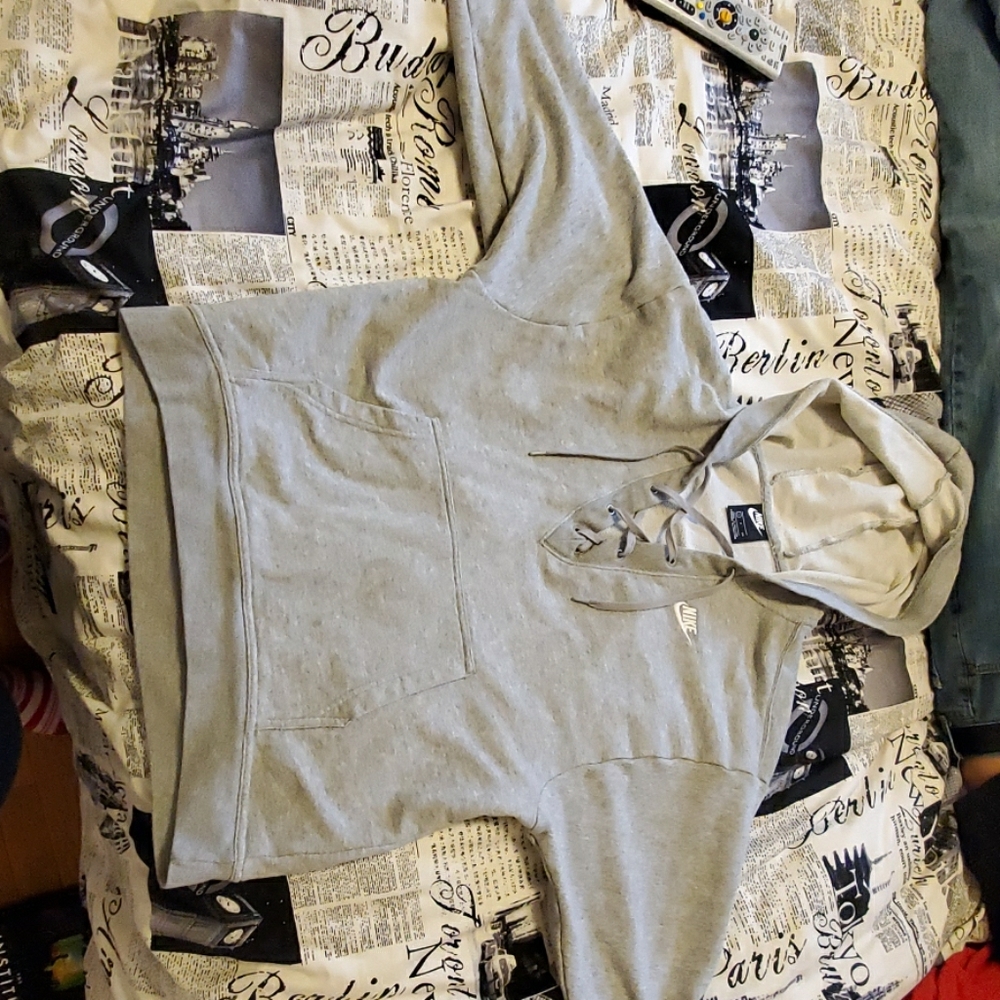 Nike lace-up hoodie